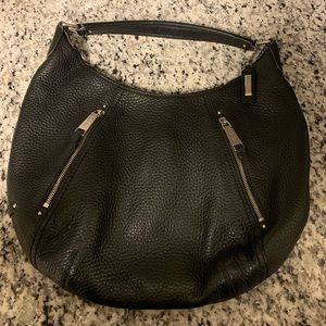 Cole Haan Black Pebbled Leather Hobo Bag